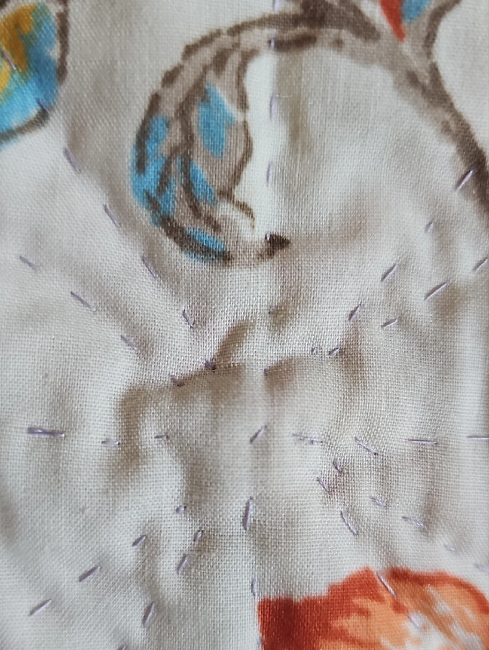 Colorful Geometric Star Patchwork Throw - Picture 10 of 14